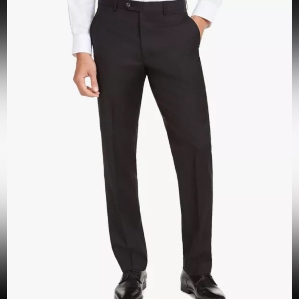 😍Michael Kors Men's Classic Fit Black Stretch Pants , P 34Wx32L